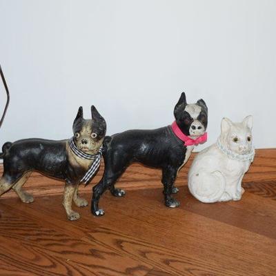 Dog, Cat Ceramic Statues