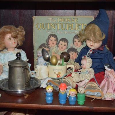 Collectible Dolls, Vintage Pitcher/Bowl