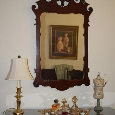 Mirror, Lamp, Home Decor