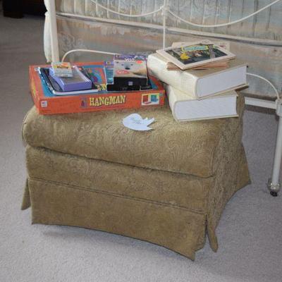 Stool Bench, Books, & Games