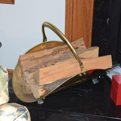 Brass Firewood Container