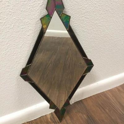 Diamond Stained Glass Mirror