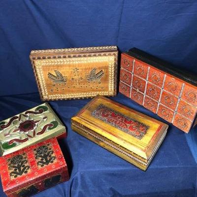 Polish Decorative Wood Boxes