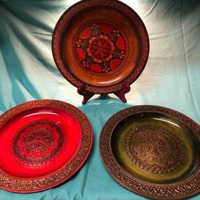 Decorative Polish Wood Plates
