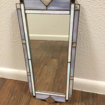 Rectangular Stained Glass Mirror