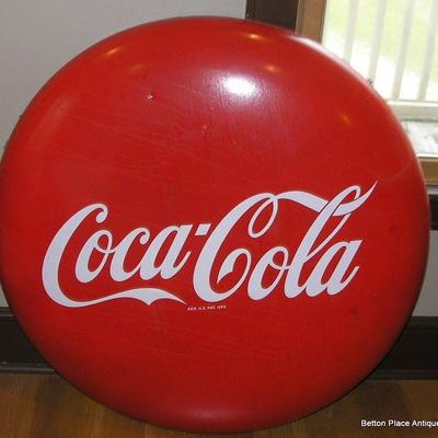 36 inch red #coca Cola Button