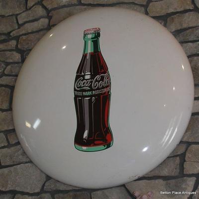 #Coca Cola White Button 36 inch