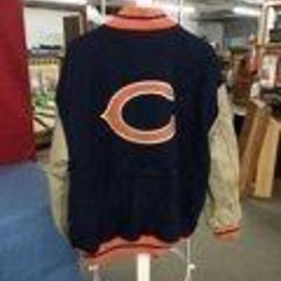 Chicago Bears Letterman Jacket Sz Med