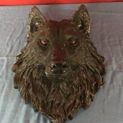 Black Wolf Wall Hanging