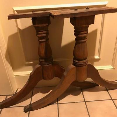Set of 2 pedestal table legs-26 1 2 height
