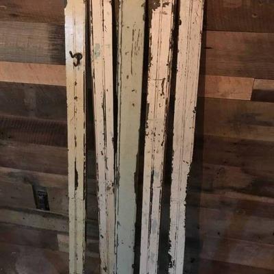 Set of reclaimed boards beadboards one with wall h ...