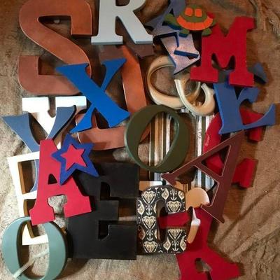 Set of wood letters for projects (large)