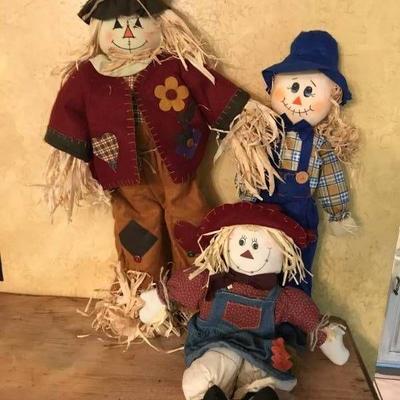 Set of Scarecrows