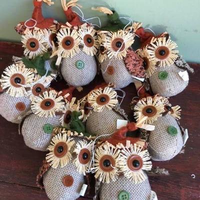 Autumn Owl ornaments for wreath, dÃ©cor or garland
