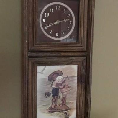 Perfect paint project--Oak Clock with kids of Beac ...