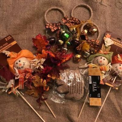 Set of Fall craft items as pictured