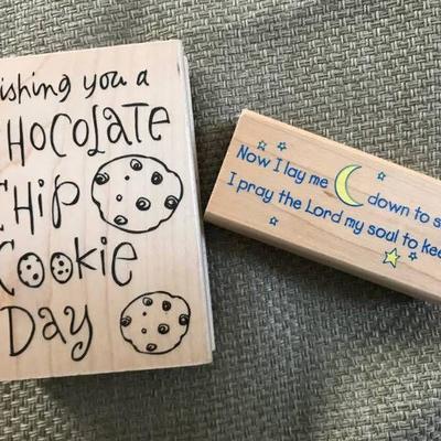 Chocolate Chip Cookie a Day and Prayer stamp