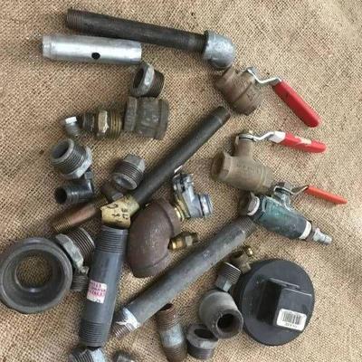 Plumbing parts--values and pipe pieces