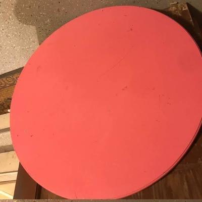 Round pressed wood table top 34 across