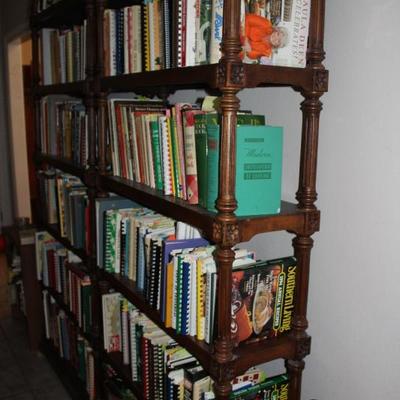 two bookcases full of Cookbooks!