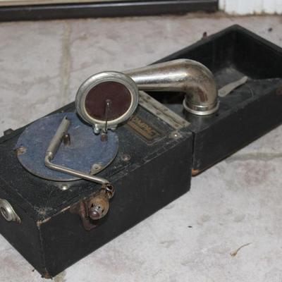 Vintage portable gramophone