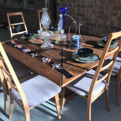 SOLID TEAK WOOD PATIO TABLE WITH 6 CHAIRS