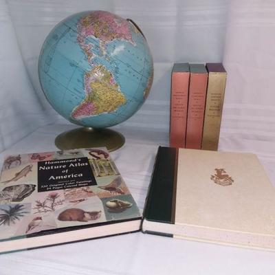 Vintage Globe & Atlas, Audubon Books