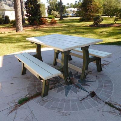 Patio Table and Benches