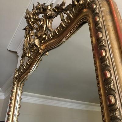 Pierced Giltwood Antique Mirror