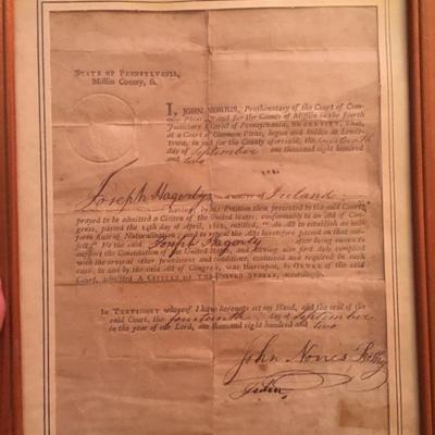 1802 Citizenship Document 