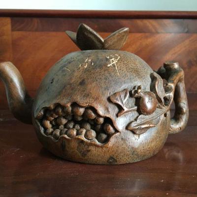 Unique Carved Tea Pot