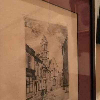 Etching, Signed Gamble