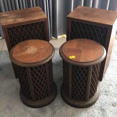 AOA006 Vintage Wooden Pioneer Speakers 