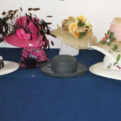 Large selection of straw hats priced individually