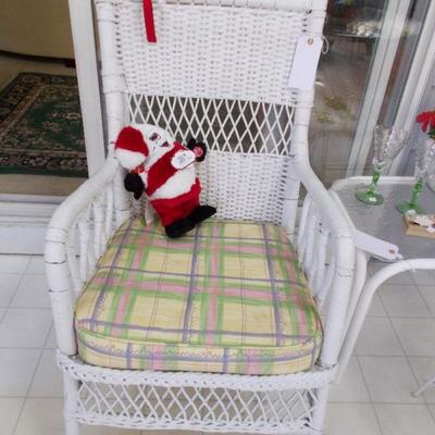 Wicker chair $75