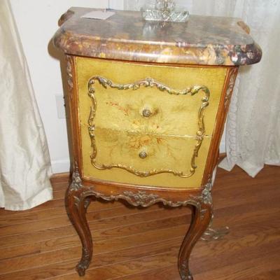 French provincial nightstand $265 
21 X 15 X 31