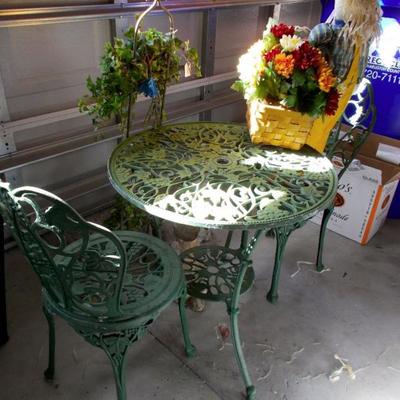 Patio table & 2 chairs $75