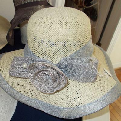 Large selection of straw hats priced individually