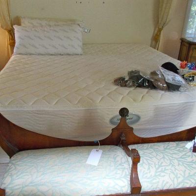 Beautyrest King box spring and mattress plus frame $250