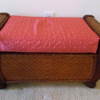 Wicker bench with pillow $40
27 x 17 x 17