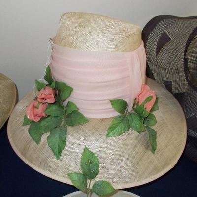 Large selection of straw hats priced individually