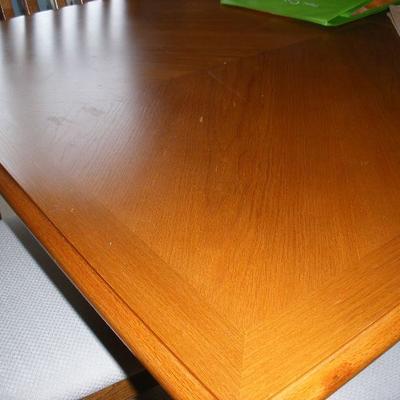 close up of dining room table top