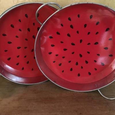 Set of 14 1 2 Watermelon Serving Trays