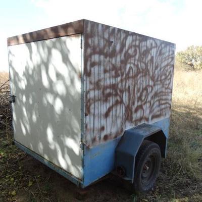 Small enclosed trailer