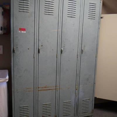 Old Locker Set with 4 Lockers