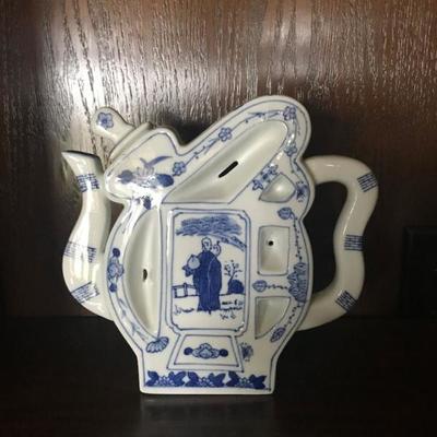 Blue and white Teapot $75