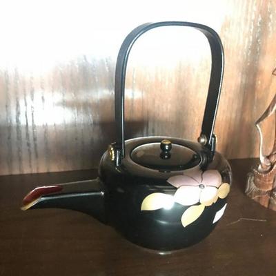 Lacquer teapot $25