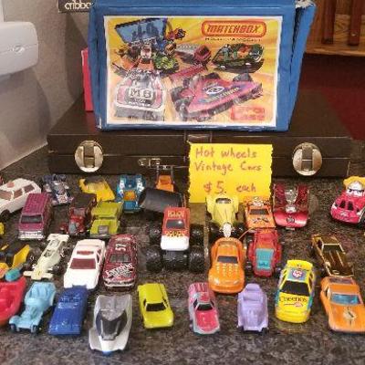 Matchbox and Hot wheels Vintage Cars. $5 each.
