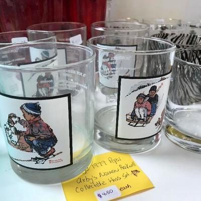 1979 Pepsi Arby's Norman Rockwell Collectible glass sets. $4.50 each.