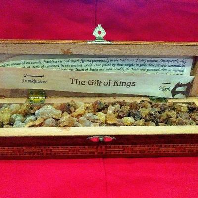 The gift of kings (Frankincense and Myrrh) fragrant resins harvested from trees of southern Arabia. Used in ancient ceremonies, religious...